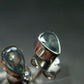 Alexandrite Gem Silver Stud Earrings From Russia - 0.88 Grams