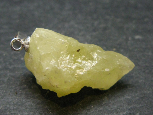 Wulfenite Crystal Silver Pendant From Arizona, USA - 1.2" - 10.82 Grams