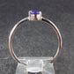 Siberian Amethyst!! Natural Faceted Rich Purple Color Amethyst Sterling Silver Ring - 1.23 Grams - Size 10.25