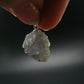Gray Herderite Silver Pendant from Africa - 0.8" - 2.46 Grams