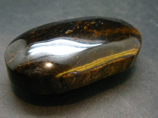Golden Tiger Eye Tumbled Stone From South Africa - 2.4" - 81.99 Grams