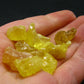 Lot Of 10 Large Yellow Sulphur Sulfur Crystals From Italy - 10.56 Grams
