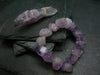 Amethyst Genuine Bracelet ~ 7 Inches ~ Raw Crystal Beads