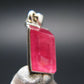 Rhodochrosite Sterling Silver Pendant From Alma Colorado - 0.7" - 2.10 Grams
