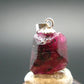 Ruby CrystalSilver Pendant from Winza Tanzania - 0.7" - 2.26 Grams