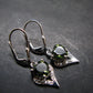Moldavite Tektite Silver Earrings from Czech Republic - 3.47 Grams