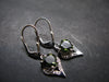 Moldavite Tektite Silver Earrings from Czech Republic - 3.47 Grams