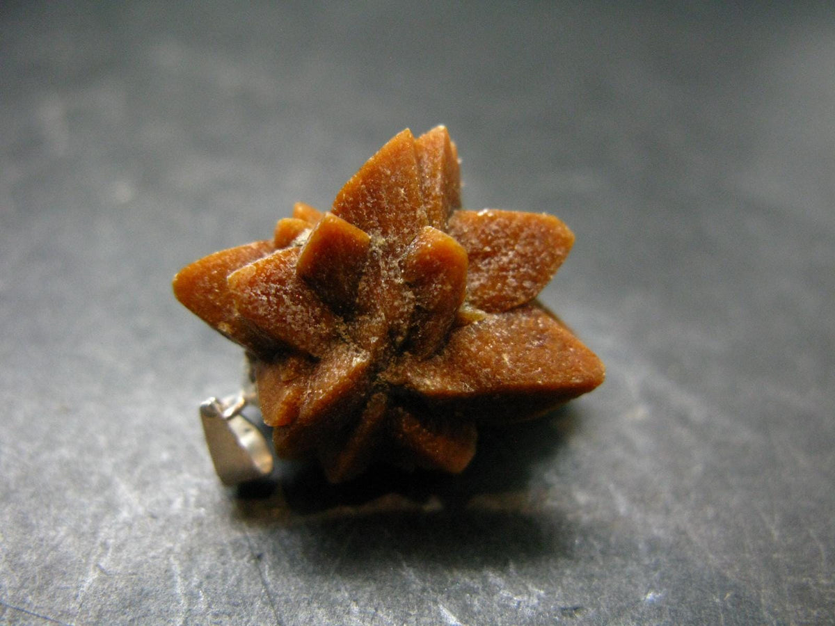 Rare Glendonite Crystal Silver Pendant from Russia - 1.0" - 6.16 Grams