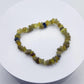Natural Chrysoberyl Chip Bracelet, Raw Crystal Gemstone Stretch Jewelry