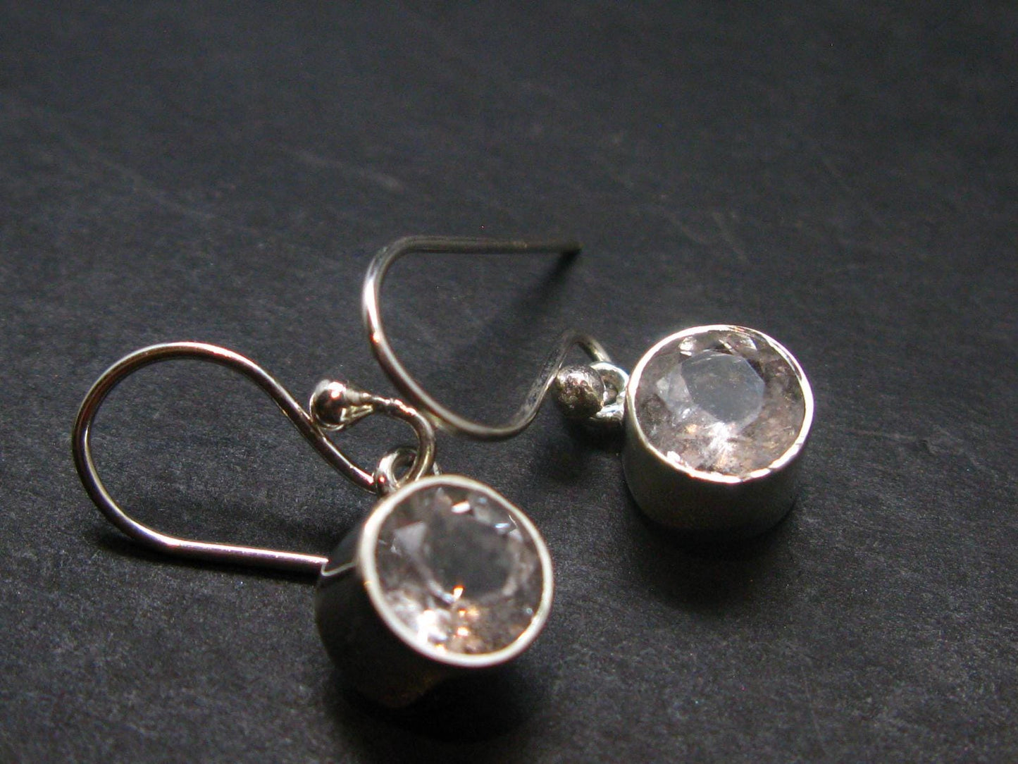 3.06 Carat Phenakite Phenacite Sterling Silver Earrings from Russia