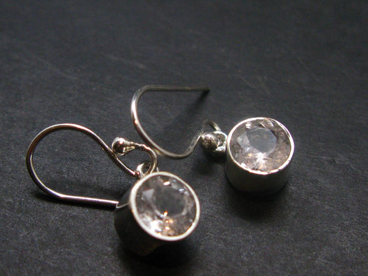 3.06 Carat Phenakite Phenacite Sterling Silver Earrings from Russia