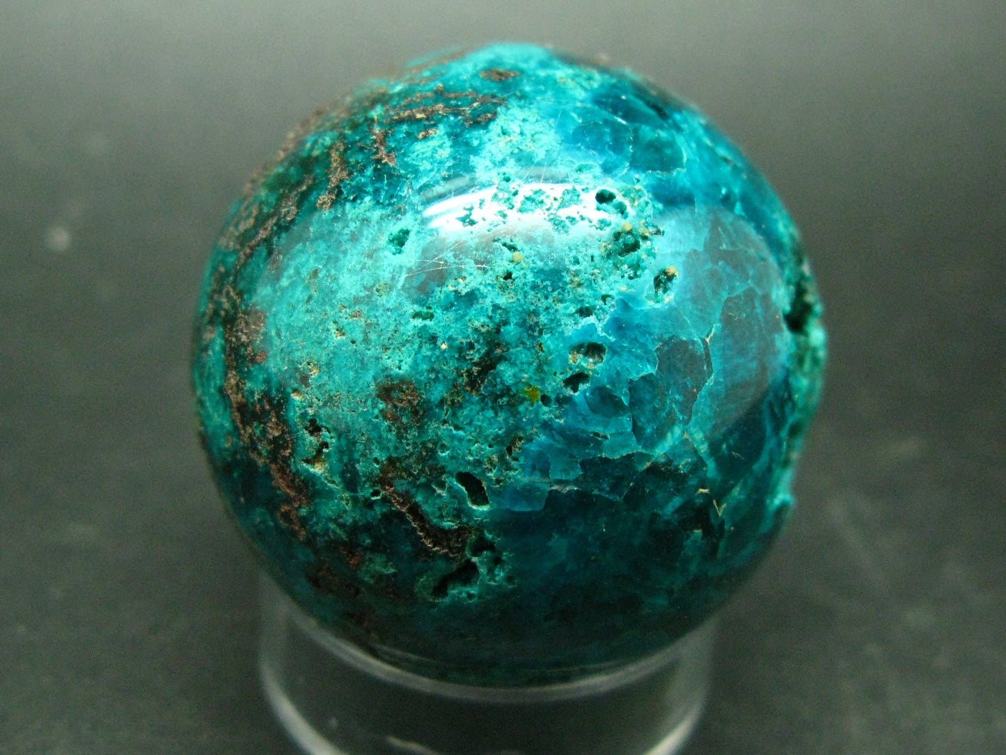 Very Rare 100% Pure Dioptase Sphere Ball from Congo - 1.6"