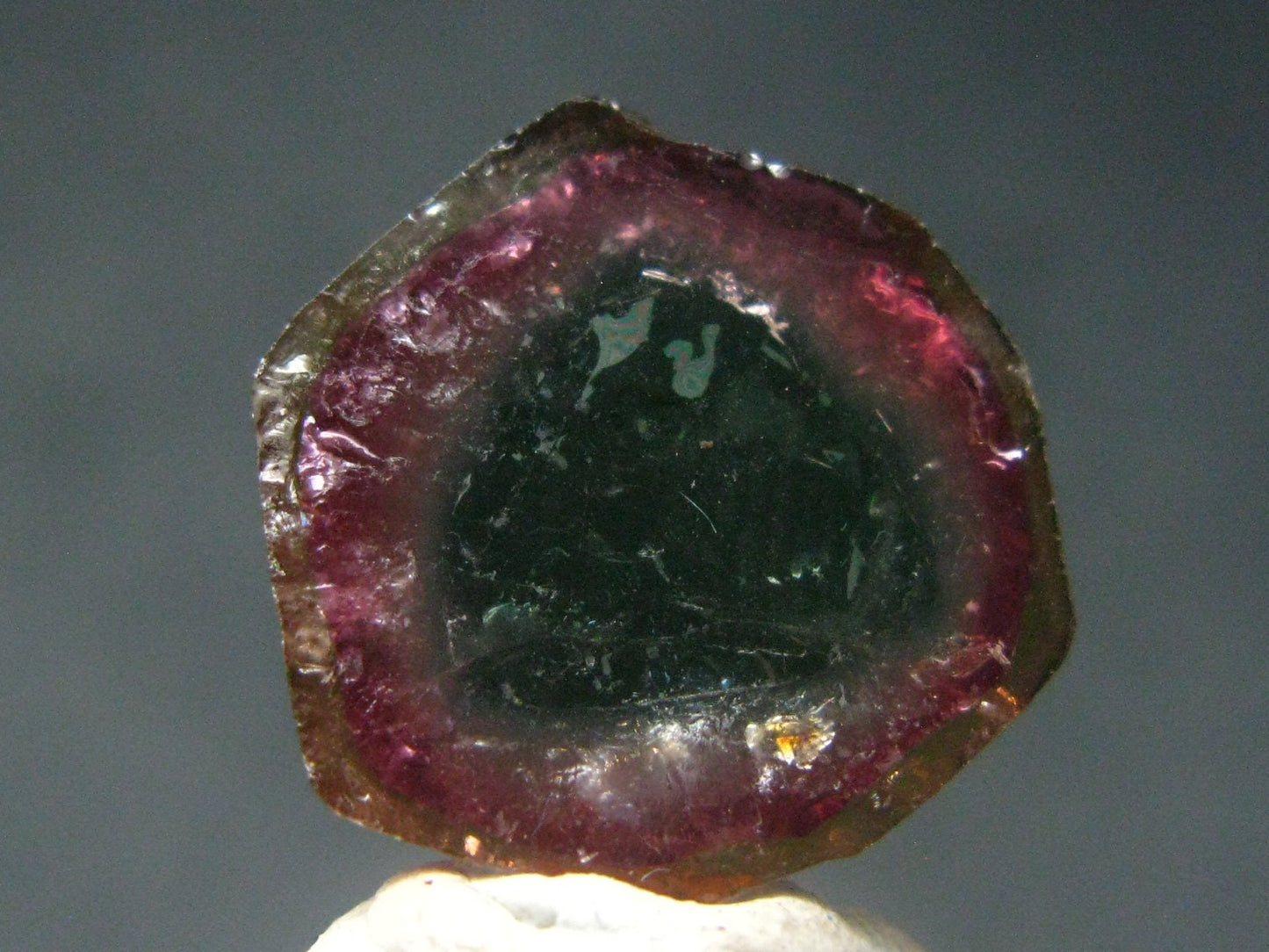 Rare Watermelon Tourmaline Crystal Slice From Brazil - 10.59 Carats