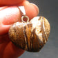 Very Rare Heart Boulder Opal Sterling Silver Pendant Necklace From Australia - 1.1" - 7.33 Grams