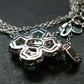 Emerald Silver Pendant W/Chain From Colombia - 3.32 Grams Total