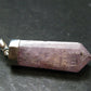 Gem Kunzite Spodumene Pendant in SS From Afghanistan - 1.8" - 6.87 Grams