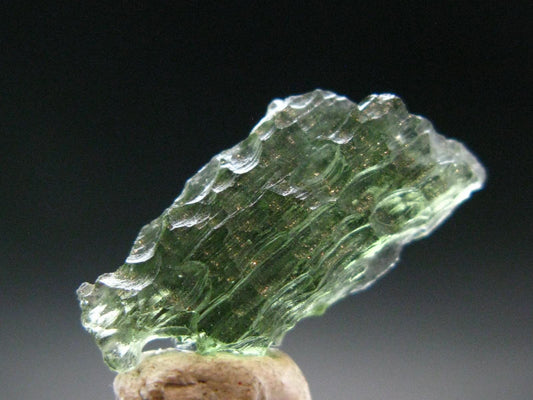 Moldavite Tektite Raw Piece from Czech Republic - 0.8" - 5.0 Carats - 1.0 Grams