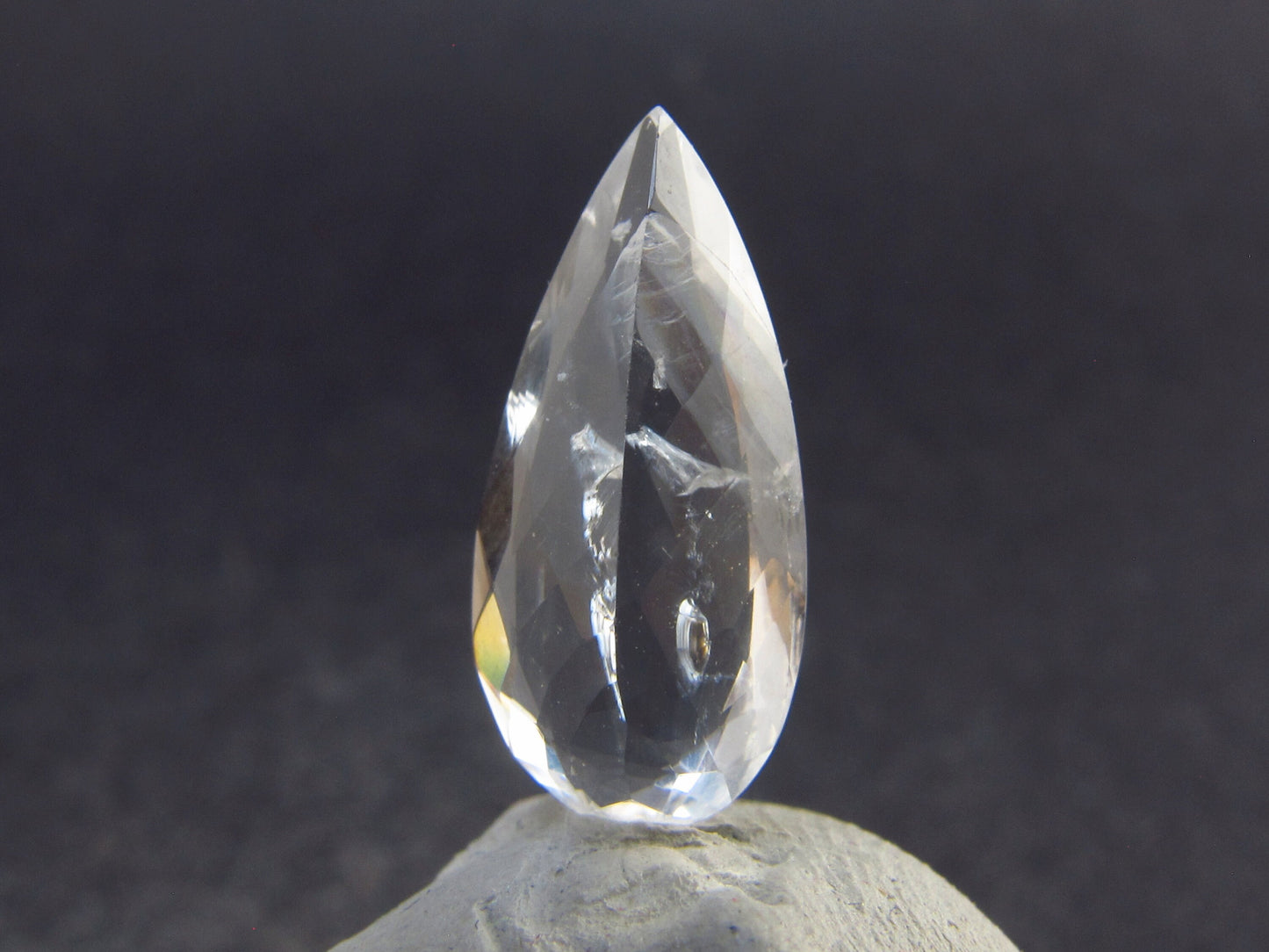 2.45 Carat Phenakite Phenacite Cut Gemstone from Russia 14.3x6.7x4.5mm