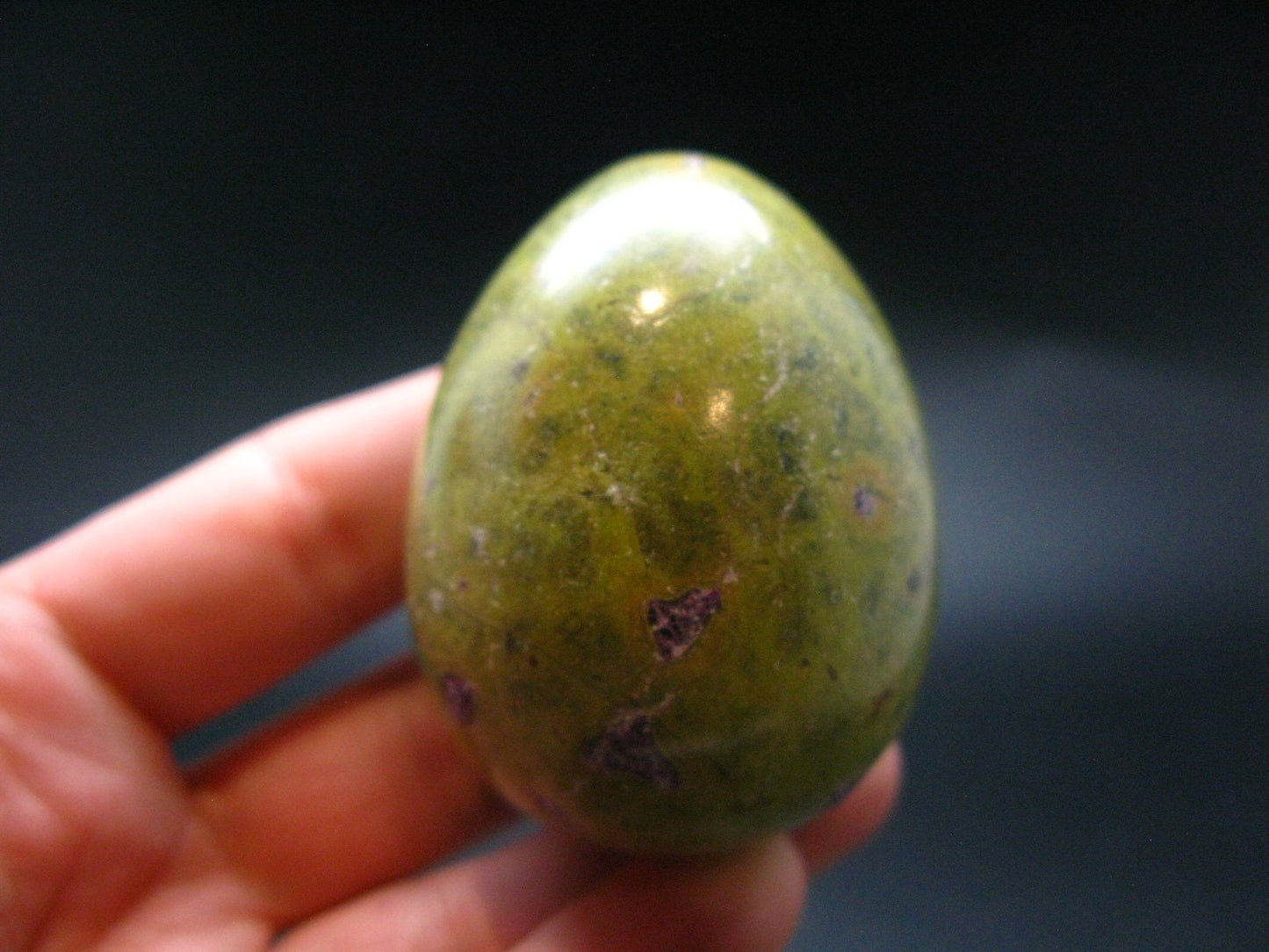 Rare Atlantasite Stichtite + Serpentine Egg from Australia - 2.0"