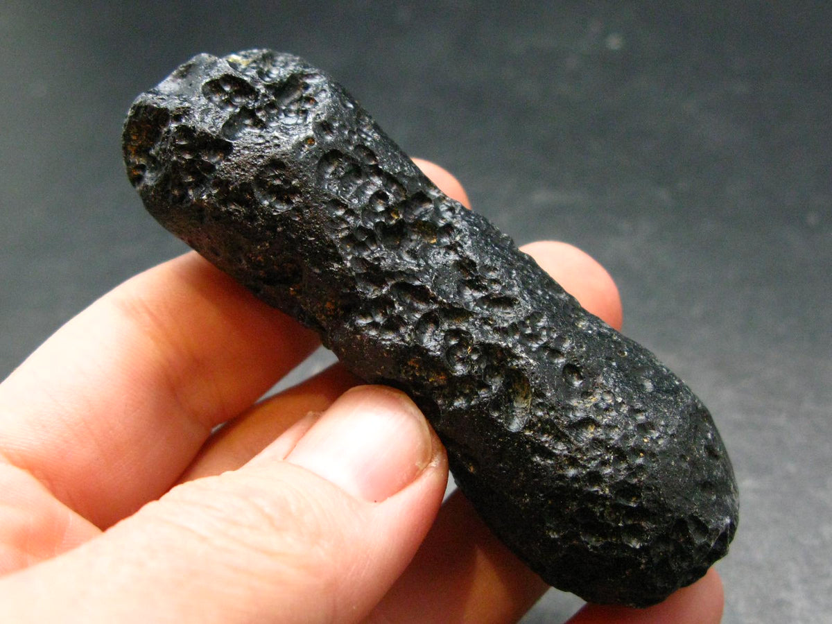 Rare Large Black Tibetan Tektite Raw Piece from Tibet - 2.8" - 47.95 Grams