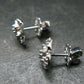 Alexandrite Gem Silver Stud Earrings From Russia - 2.75 Grams