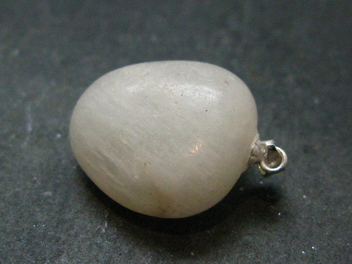 Very Rare White Cryolite 925 Silver Pendant from Greenland - 1.1" - 7.42 Grams