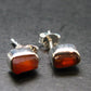 Zincite Zinkite Stud Earrings Sterling Silver From Poland - 1.62 Grams