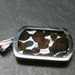 Rare Brahin Meteorite Slice With Olivine Pallasite Silver Pendant from Belarus - 1.4" - 5.91 Grams