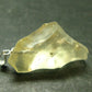 Gem Libyan Desert Glass Tektite Pendant Sterling Silver from Libya - 1.3" - 5.38 Grams