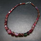 Gem Red Tourmaline Necklace from Brazil - 17"