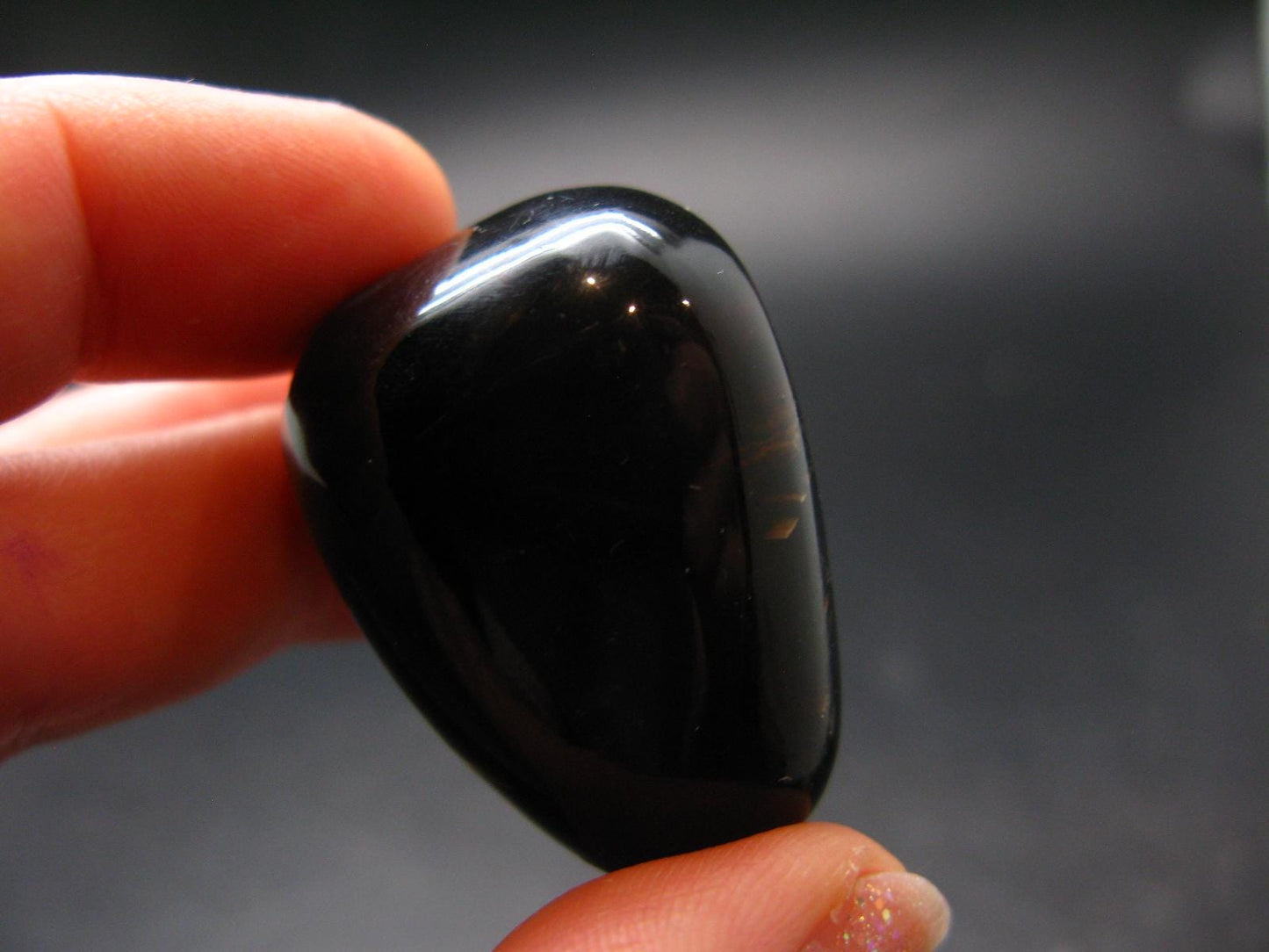 Rare Large Blue Amber Tumbled Piece Fluorescent From Indonesia - 1.3" - 10.07 Grams