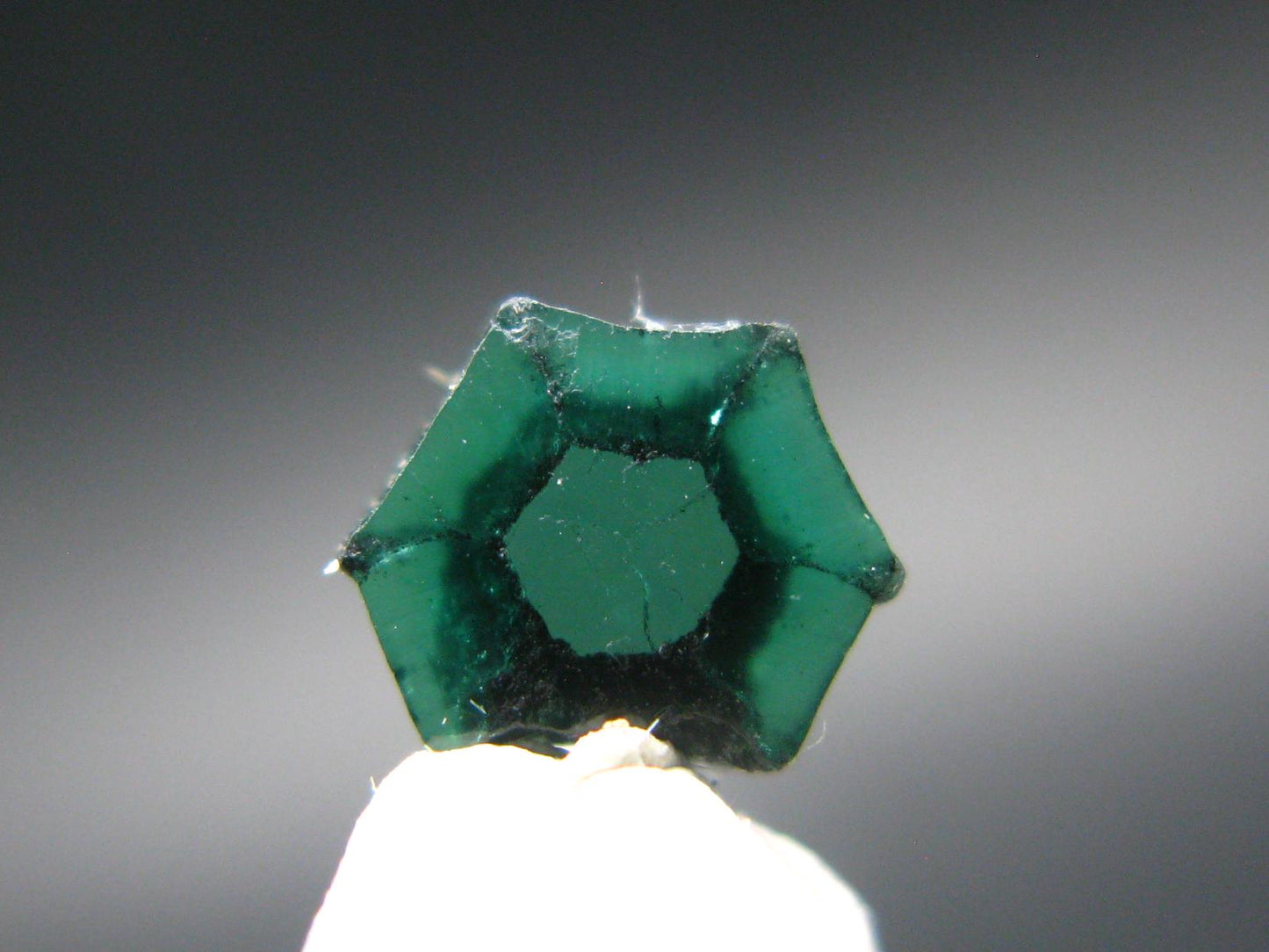 Beautiful Rare Gem Trapiche Emerald From Colombia - 0.65 Carats - 6x5mm