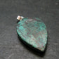 Crimson Cuprite w/ Chrysocola Silver Plated from Mexico - 1.3" - 3.45 Grams