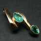 Genuine Emerald Pendant in 14k Yellow Gold from Colombia - 0.95 Carats - 1.2"