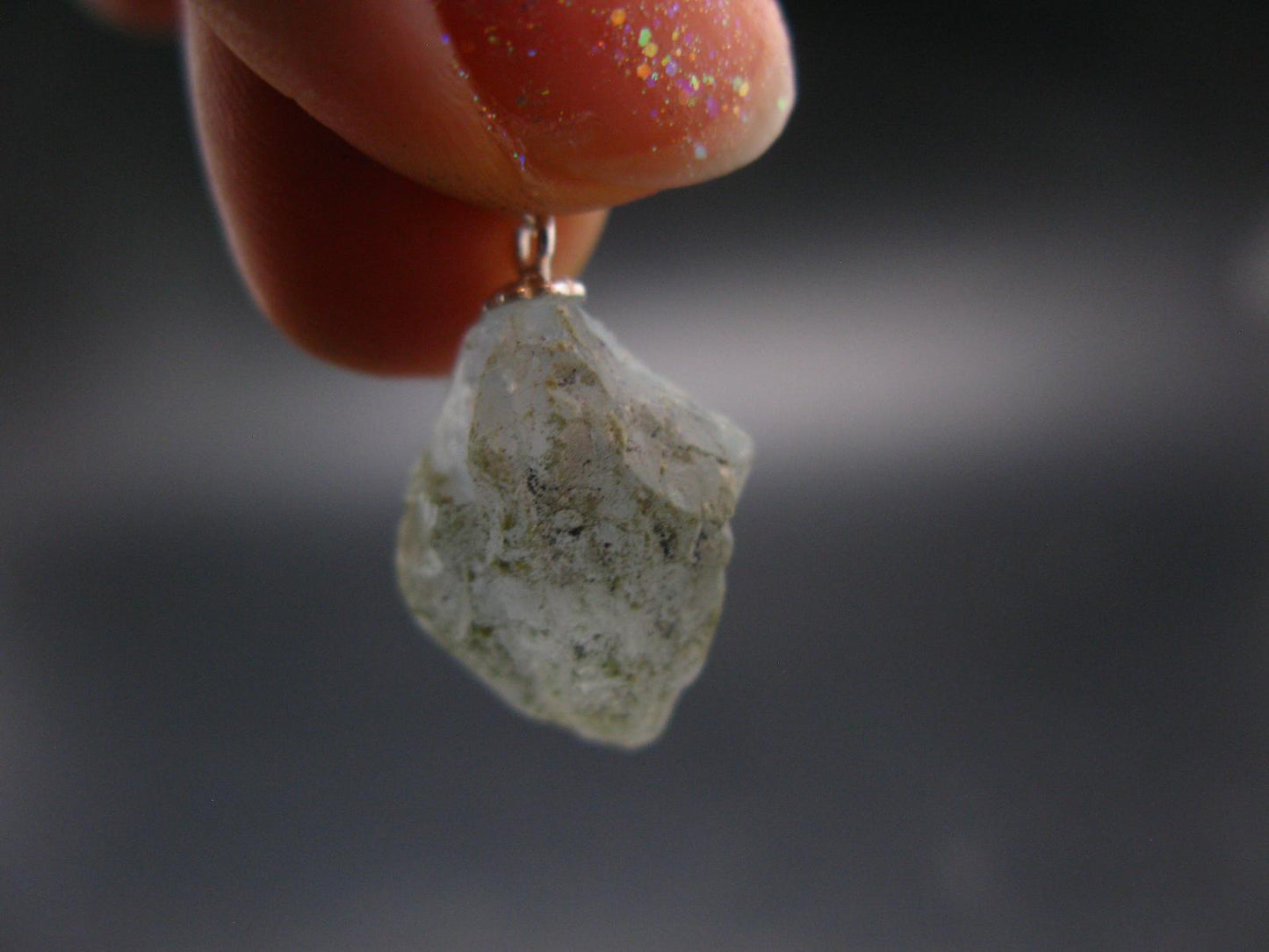 Natural Blue Celestite Celestine 925 Silver Pendant from Madagascar - 0.9" - 3.88 Grams