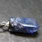 Tanzanite Pendant In Sterling Silver From Tanzania - 0.9" - 1.66 Grams