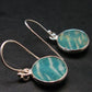 Amazonite Silver Earrings from Russia - 2.79 Grams