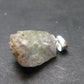 Gray Herderite Silver Pendant from Africa - 0.8" - 2.8 Grams