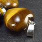 Lot of 3 Tiger Eye Puffed Heart Shape Pendants from Brazil