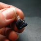 Saturated Blue Azurite Rough Crystal Sterling Silver Pendant from Mexico - 0.6" - 1.53 Grams