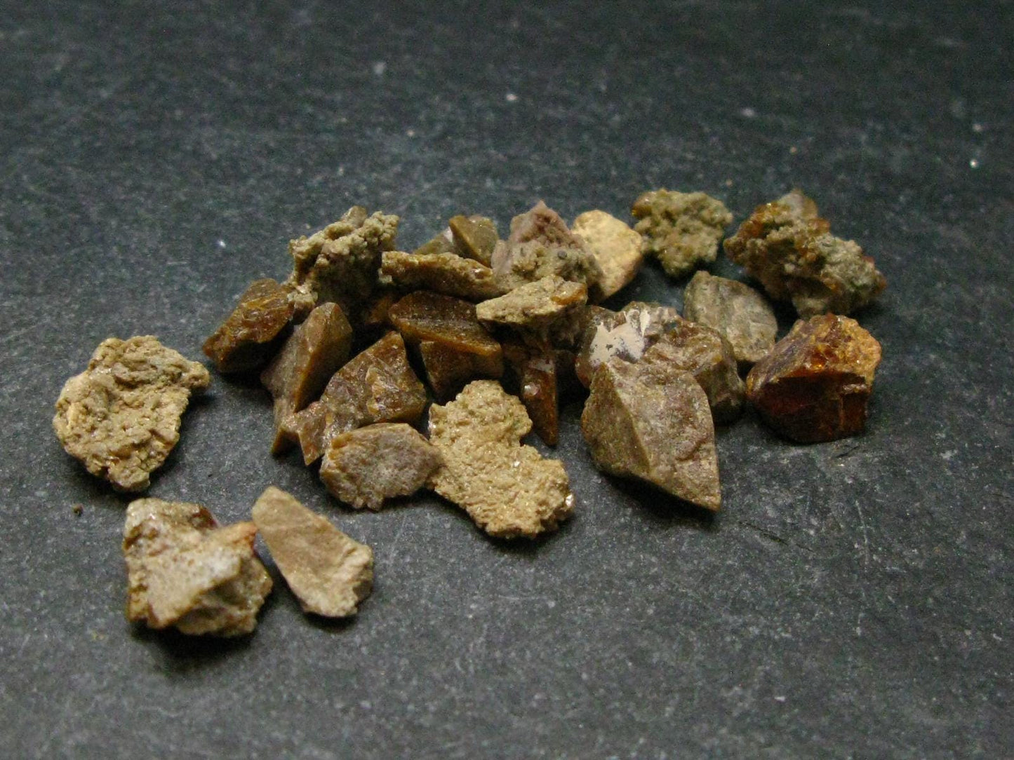 Rare Lot of 25 Monazite Crystals From Brazil - 8.70 Grams