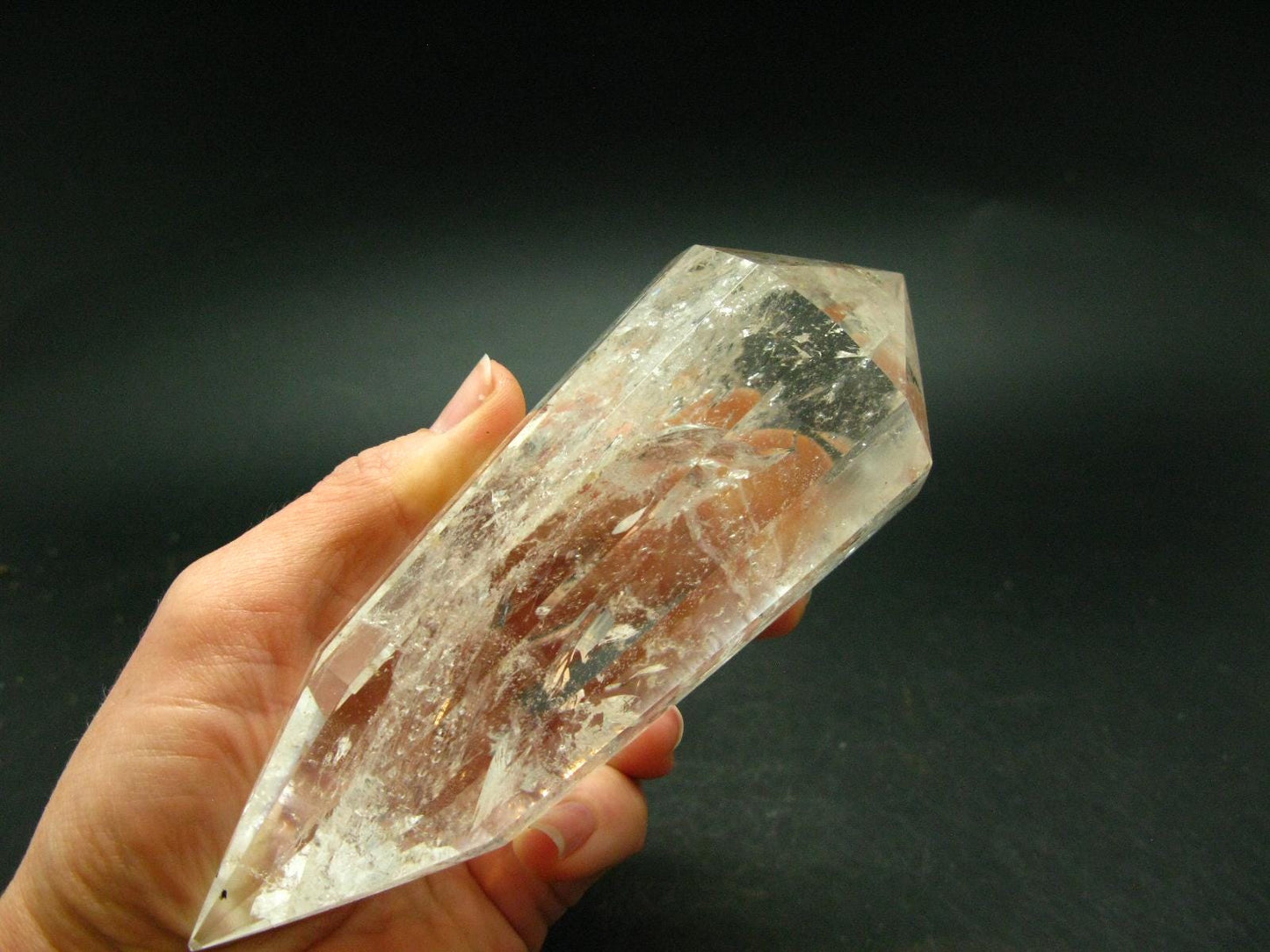 Perfect 12 Sided Quartz Vogel Crystal Healing Wand - 5.3" - 340.16 Grams