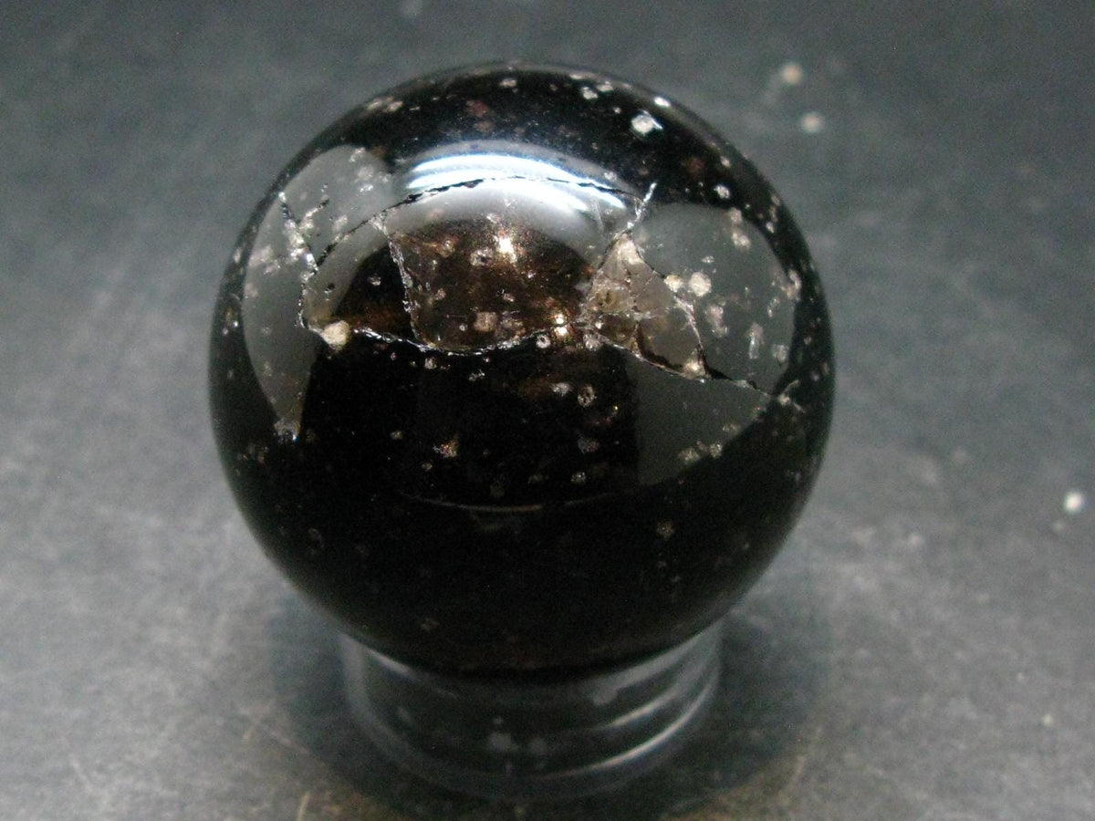 Incredible Cintamani Stone Pearl of Fire Sphere Ball from Indonesia - 1.8" - 129.04 Grams