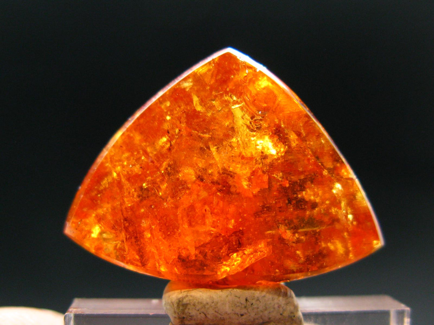 Rare Gem Spessartine Garnet Cabochon From Tanzania - 36.95 Carats - 1.1"