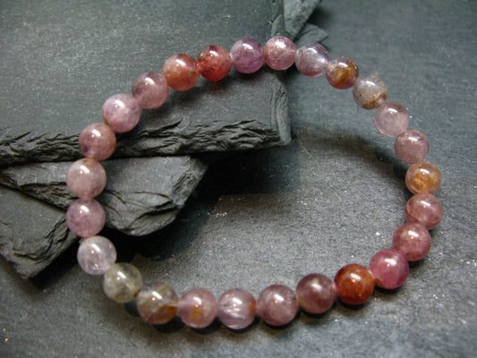 Spinel Genuine Bracelet ~ 7 Inches ~ 7mm Round Beads