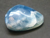 Aquatine Blue Calcite Tumbled Stone from Argentina - 1.7"- 29.06 Grams