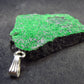 Uvarovite (Green Chromium Garnet) Cluster Silver Pendant From Russia - 1.9" - 22.3 Grams