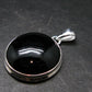 Black Onyx Silver Plated Pendant From Brazil - 7.98 Grams
