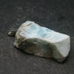 Rare Blue Larimar Pectolite Silver Pendant From Dominican Republic - 1.3" - 6.09 Grams