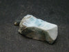 Rare Blue Larimar Pectolite Silver Pendant From Dominican Republic - 1.3" - 6.09 Grams